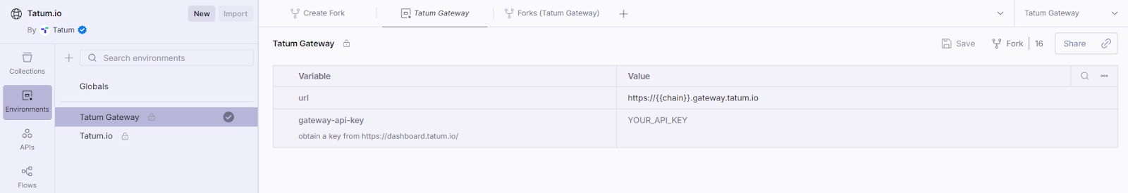Adding an API key to Postman 