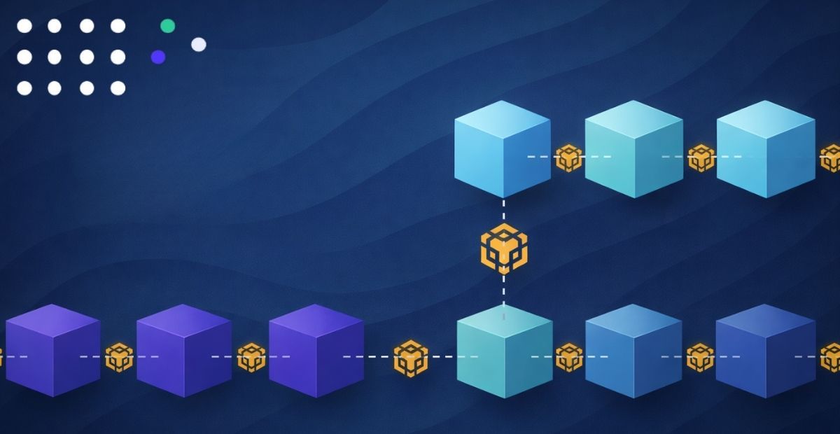Blocks on the BNB chain going through a Hardfork 