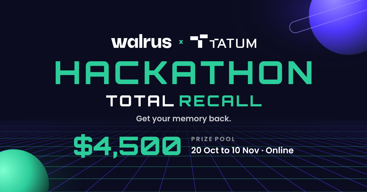 Total Recall Hackathon: $4,500 in Prizes